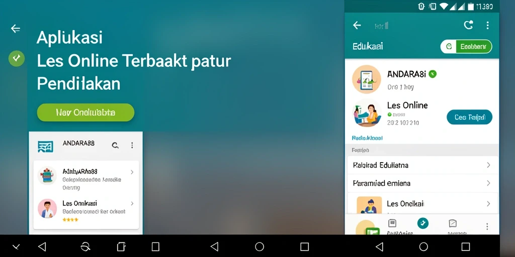 Antarmuka user-friendly ANDARA88 untuk pembelajaran online yang efektif.