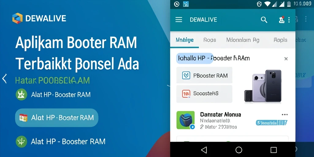 Antarmuka DEWALIVE yang intuitif dan ramah pengguna.