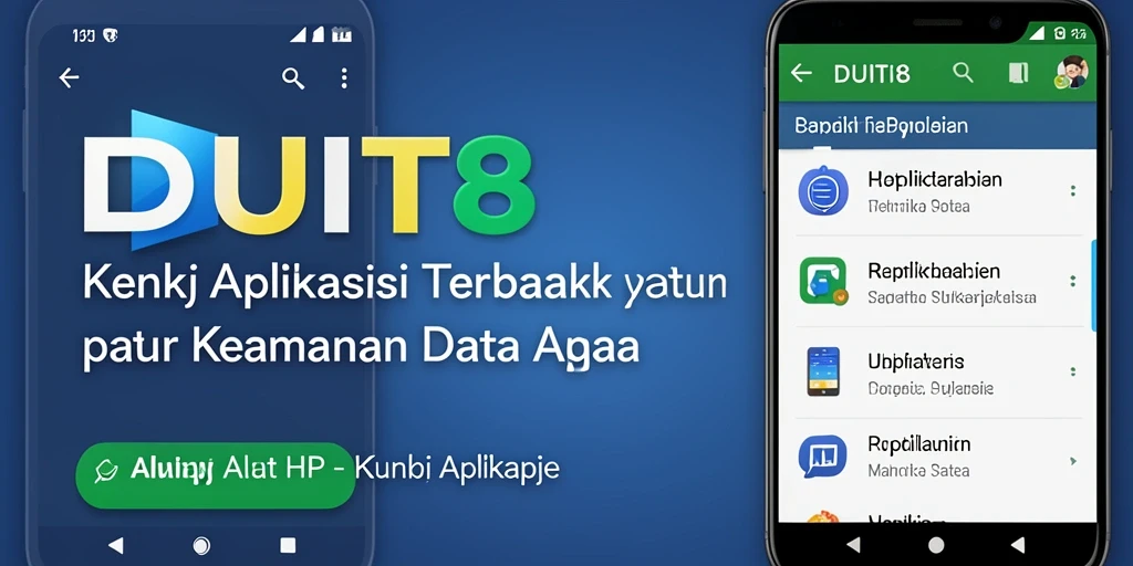 Antarmuka intuitif aplikasi Kunci Aplikasi DUIT8.