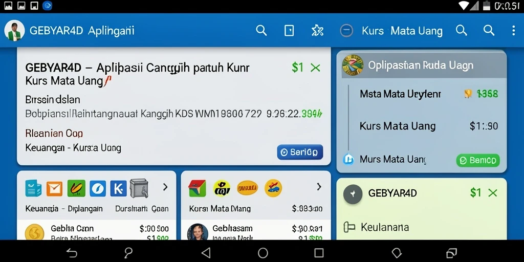 Tampilan antarmuka GEBYAR4D yang bersih dan mudah digunakan untuk kurs mata uang.