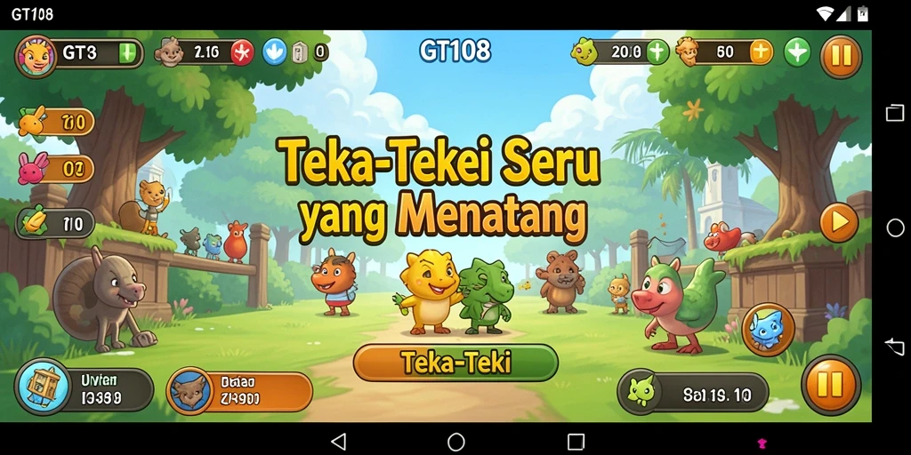 Tampilan antarmuka GT108 yang menarik dan intuitif.