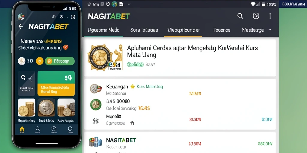 Tampilan antarmuka NAGITABET yang sederhana dan informatif.