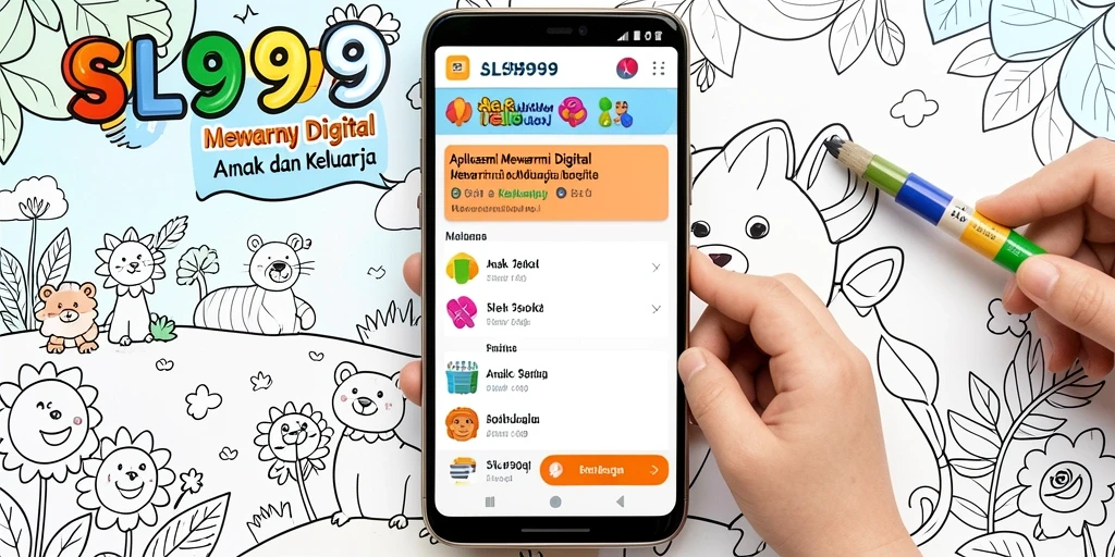 Tampilan antarmuka SL999 yang menarik dan fungsionalitas Mewarnai Digital.