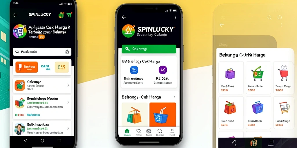 Antarmuka SPINLUCKY yang menampilkan fitur Cek Harga dengan jelas.