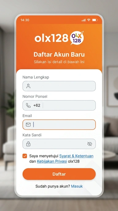 Cara Registrasi Akun Baru di olx128